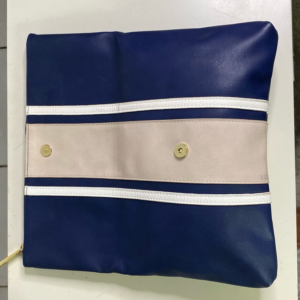 Color Block Leather Handbag - Picture 3 of 4